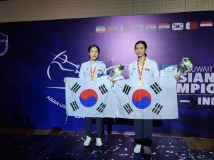 ‘모별이 금메달’ 한국 펜싱, U-23 아시아선수권대회 첫날 메달 5개 획득