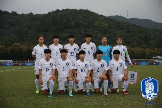 지난 19일 조별리그 2차전 베트남전에 출전한 U-19 여자축구 대표팀