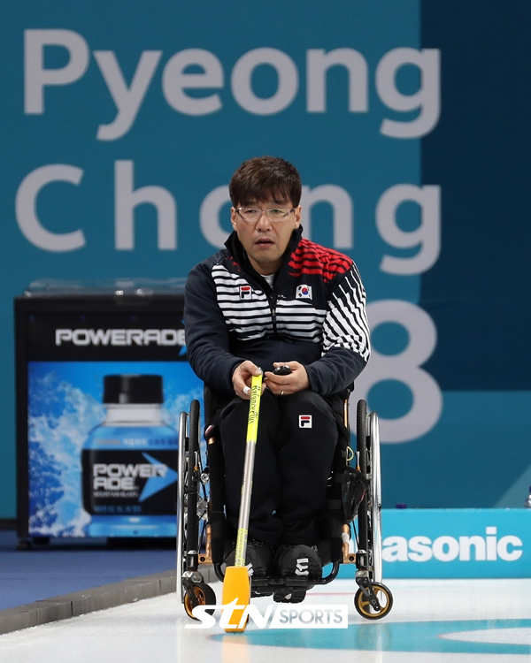 한국 휠체어컬링 대표팀의 스킵 서순석