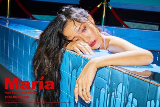 화사의 첫 미니앨범 'Maria'는 29일 오후 6시 각종 음원사이트를 통해 첫 공개된다.