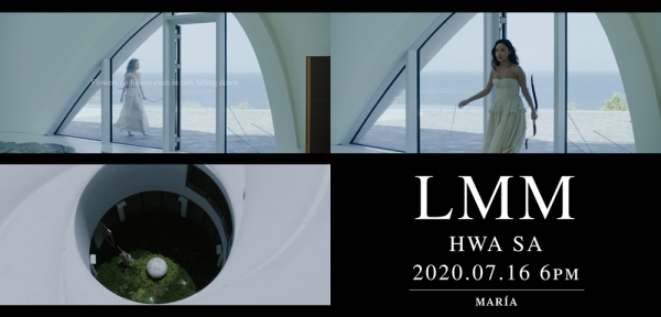 마마무 화사의 'LMM' 뮤직비디오 티저 영상 화면.