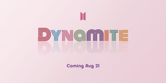 방탄소년단은 3일 공식 SNS에 'Dynamite'라고 적힌 새로운 로고를 올렸다.