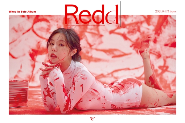 휘인의 첫 번째 미니앨범 '레드(Redd)'는 오는 13일 오후 6시 각종 음원사이트를 통해 발매된다.
