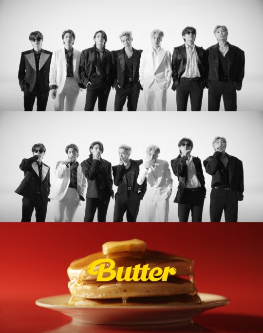 방탄소년단 새 디지털 싱글 'Butter'의 뮤직비디오 티저 화면