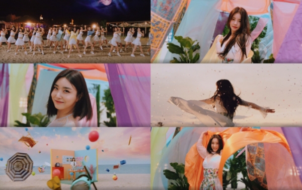 브레이브걸스 ‘치맛바람’의 뮤직비디오 2차 티저 화면