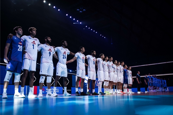 2021 VNL에서 3위를 차지한 프랑스 남자배구대표팀. 사진｜FIVB