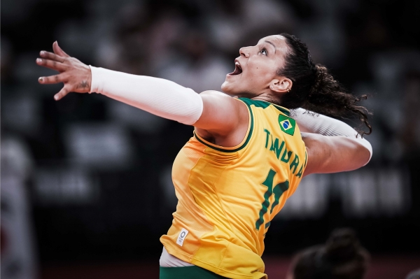 브라질 여자배구대표팀의 탄다라 카이세타. 사진｜FIVB