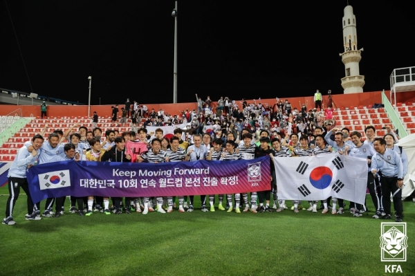 한국 축구가 국제축구연맹(FIFA) 랭킹 29위로 상승했다. 사진｜KFA