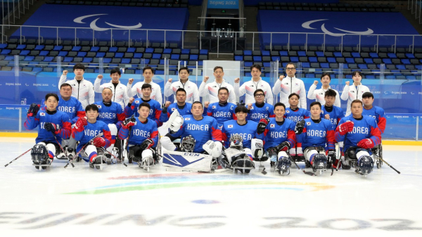 2022 베이징 동계패럴림픽에 출전하는 파라아이스하키 한민수 감독과 대표팀이 간절함으로 필승을 다짐했다. 사진｜대한장애인체육회