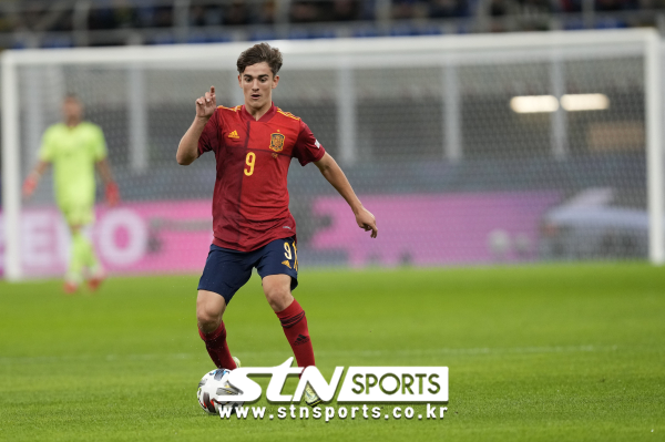 스페인 국가대표팀 미드필더 파블로 '가비' 가비라. 사진｜뉴시스/AP