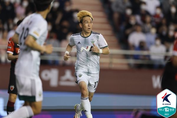 전북 현대의 쿠니모토 다카히로. 사진｜한국프로축구연맹