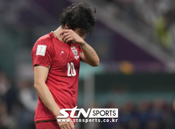 이란 축구대표팀 공격수 사르다르 아즈문. 사진｜뉴시스/AP