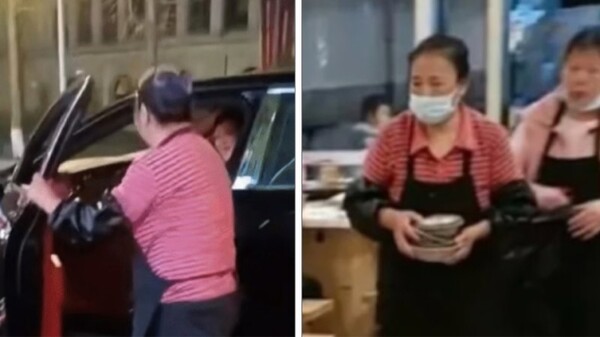 6일 중국 차이나타임즈, 미국 넥스트샤크 등에 따르면 쓰촨성 청두의 한 식당에서 일하는 종업원이 고급 자동차 브랜드 벤틀리를 타고 출근하는 장면이 중국 소셜미디어 웨이보에 1일 포착됐다. 사진┃중국 소셜미디어 웨이보