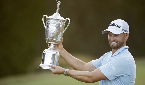 지난해 PGA 투어 메이저 대회 'U.S. 오픈' 우승자인 미국의 윈덤 클라크(30). 사진┃미국골프협회(USGA)