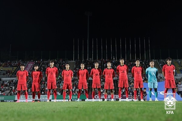 2023년 9월 U-23 아시안컵 예선 당시 올림픽대표팀. 사진┃KFA