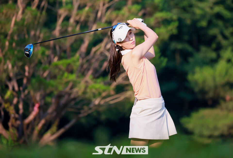 [STN포토]정재은, 오랜만에 경기 참가해요