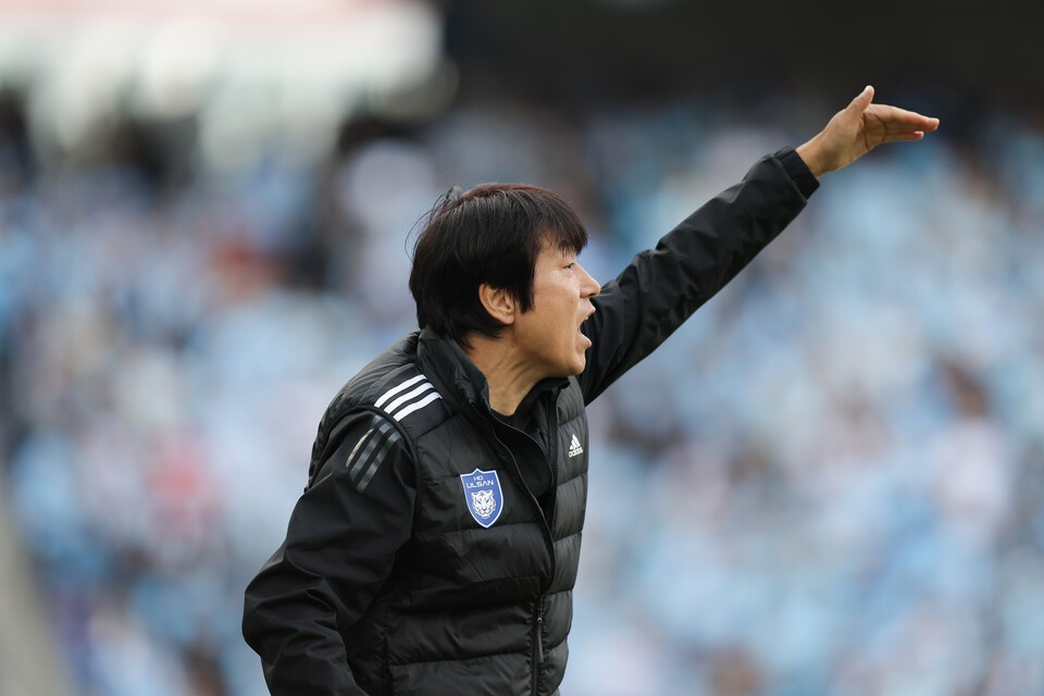 울산HD 노상래 감독 대행. /사진=울산HD