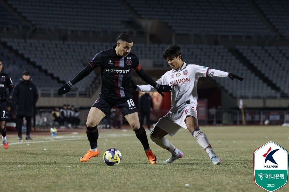 수원FC와 부천FC 승강 플레이오프 2차전 라인업